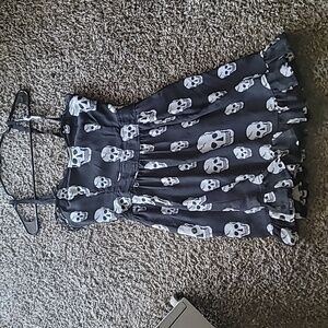 EUC Royal Bones Black Skull Dress | Gothic / Punk | Small